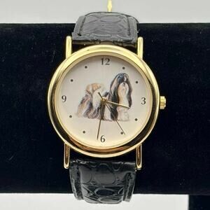 Gold Shih Tzu Watch
